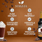 Syruvia Swiss Chocolate Mocha Syrup - 25.4 Fl Oz Premium Coffee Flavoring Syrup - Kosher Coffee Syrups, Gluten Free, No Coloring