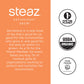 Steaz Organic Green Tea Peach - 12 Pack, 16 Fl Oz Cans, Antioxidant Brew, Vegan, Fair Trade, 65mg Natural Caffeine