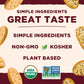 Back To Nature Organic Stoneground Wheat Crackers, Roasted Garlic & Herb - Dairy Free, Non-Gmo, Made With Whole Grains & Flax Se
