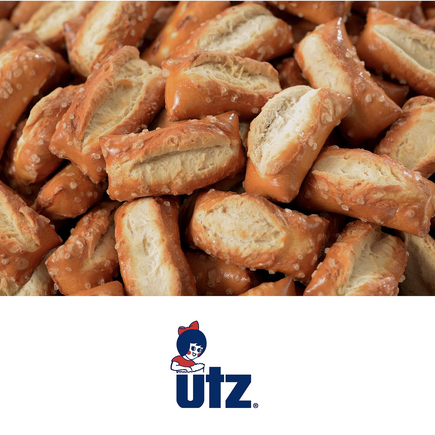 Utz Bite-Size Nuggets Pretzels with Classic Sourdough Flavor 52 oz. Barrel  Perfectly Salted with Zero Cholesterol per Serving (