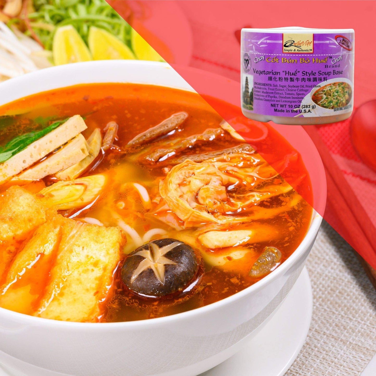 Quoc Viet Foods Vegetarian ''Hue'' Style Soup Base