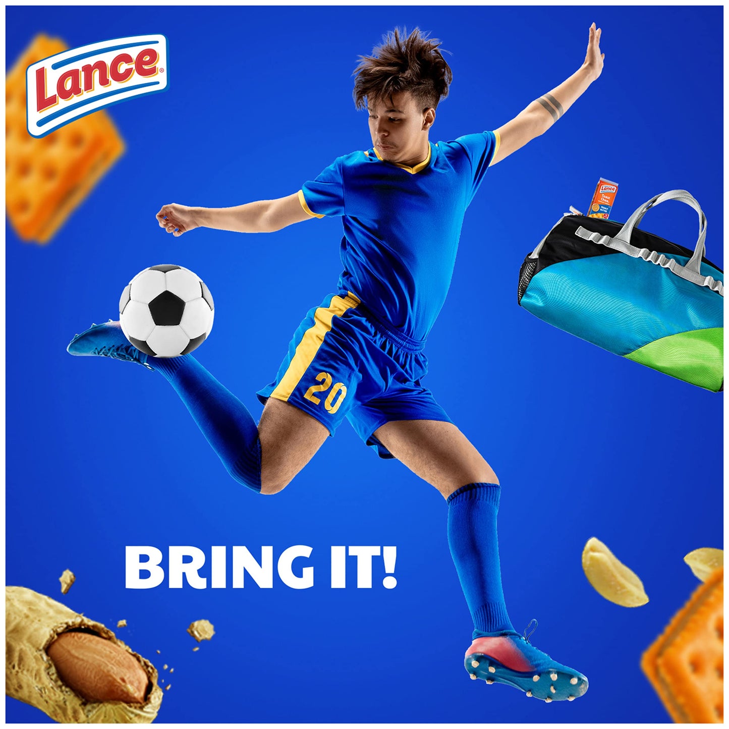 Lance Sandwich Crackers, Toastchee Peanut Butter, 20 Individually Wrapped Packs, 6 Sandwiches Each (Pack Of 6)