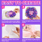 Vinkp Flower Bouquet Art Craft Kit, Arts And Crafts For Kids Ages 4-8, Poke Kit With With 6 Flowers & 6 Light Strings, Mess-Free For Girls & Boys, Craft Gift For Girls Ages 4, 5, 6, 7, 8+