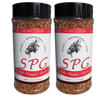 Old Mule BBQ Sauce - All-Natural, No HFCS - 2-Pack, 18 oz Jars - Batch from Blue Ridge Mountains of NC (Dust Rub - Salt Pepper G