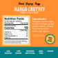 Brooklyn Delhi Mango Chutney - 9oz - Vegan, Made with Ripe Mangos, Ginger, Garam Masala - No Artificial Additives, Perfect for Dips & Sauces