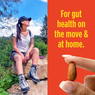 Philosopher Foods Gut Nuts - Fermented & Sprouted Almonds - 3oz Pouch (6 Pack) - Crunchy Low Carb Keto Snack