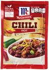 McCormick HOT Chili Seasoning Mix (Pack of 3) 1.25 oz Packets