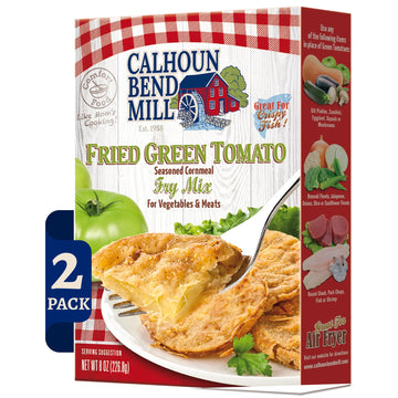 Calhoun Bend Fried Green Tomato Crispy Fry Mix | Easy Coating for Green Tomatoes, Chicken, Fish, Meats, and Vegetables | Perfect