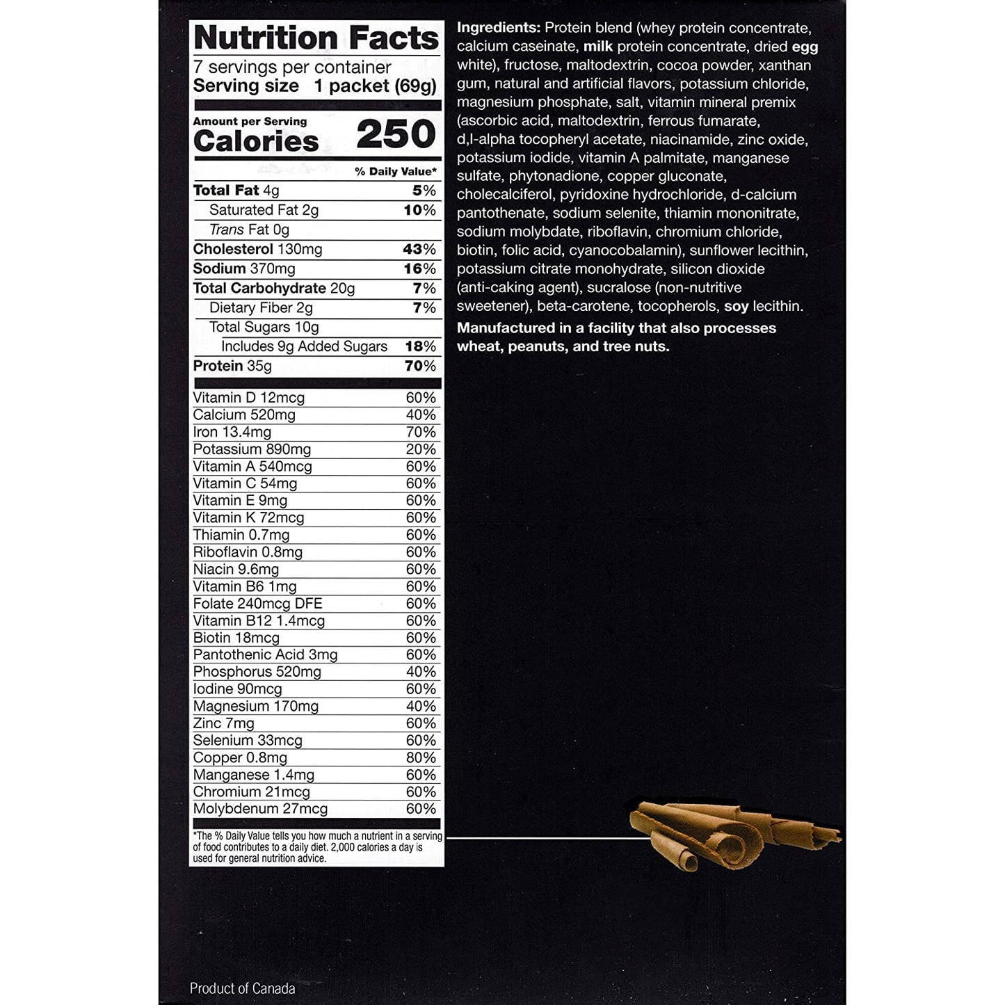 ProtiFit Very High Protein Meal Replacement Drink Mix, 35g Protein, Low Calorie, 7 Servings, Chocolate, 1.23 Ounce