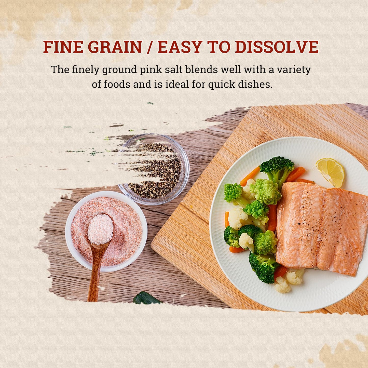 52USA Himalayan Pink Salt Fine, Non-GMO Fine Ground Table and Cooking Salt, 16oz (1 Pound), 100% Real, Pure, Unrefined Himalayan