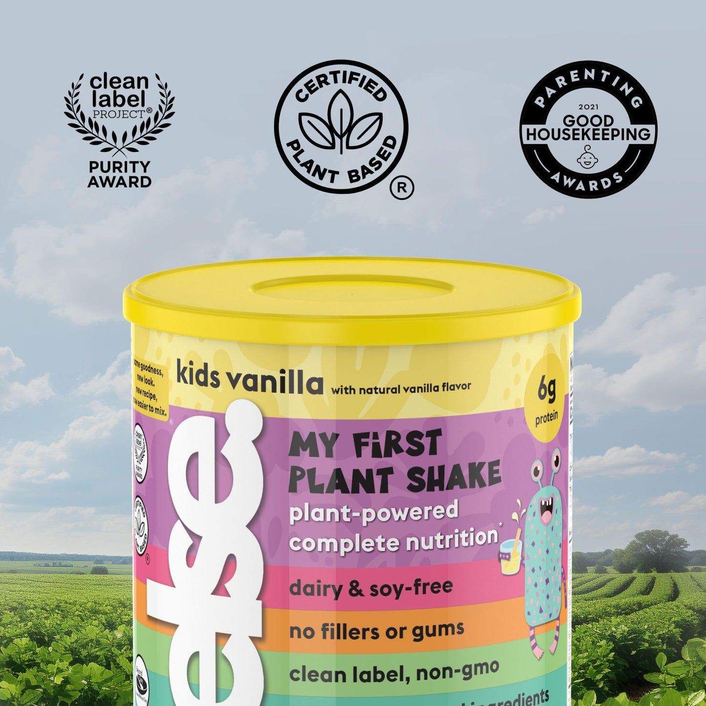 ELSE NUTRITION Plant-Based Kids Protein Shake, Protein Powder for Ages 2-12. Dairy-Free, Complete Nutrition Shake, 25 Vitamins &