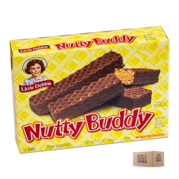 Little Debbie Nutty Buddy (3, 12ct packs) - Sweet and Salty Kettle Corn (5.5oz) - 4 Items Total