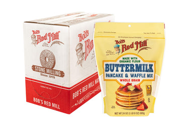 Bob'S Red Mill Organic Buttermilk Pancake & Waffle Mix, 24Oz (Pack Of 4) - Kosher