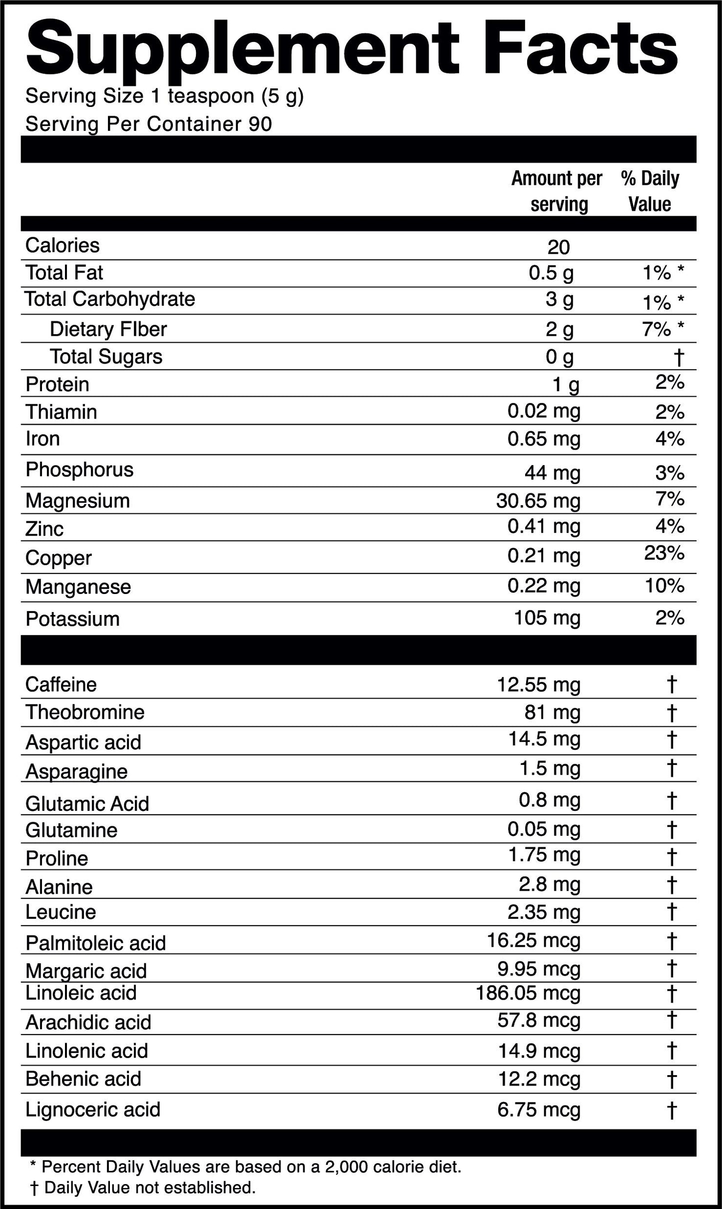 Cacao Powder Organic - 1 Pound - Unsweetened Premium Grade Superfood (Raw) - USDA & Vegan Certified - Perfect for Keto, Breakfas