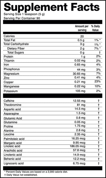 Cacao Powder Organic - 1 Pound - Unsweetened Premium Grade Superfood (Raw) - USDA & Vegan Certified - Perfect for Keto, Breakfas