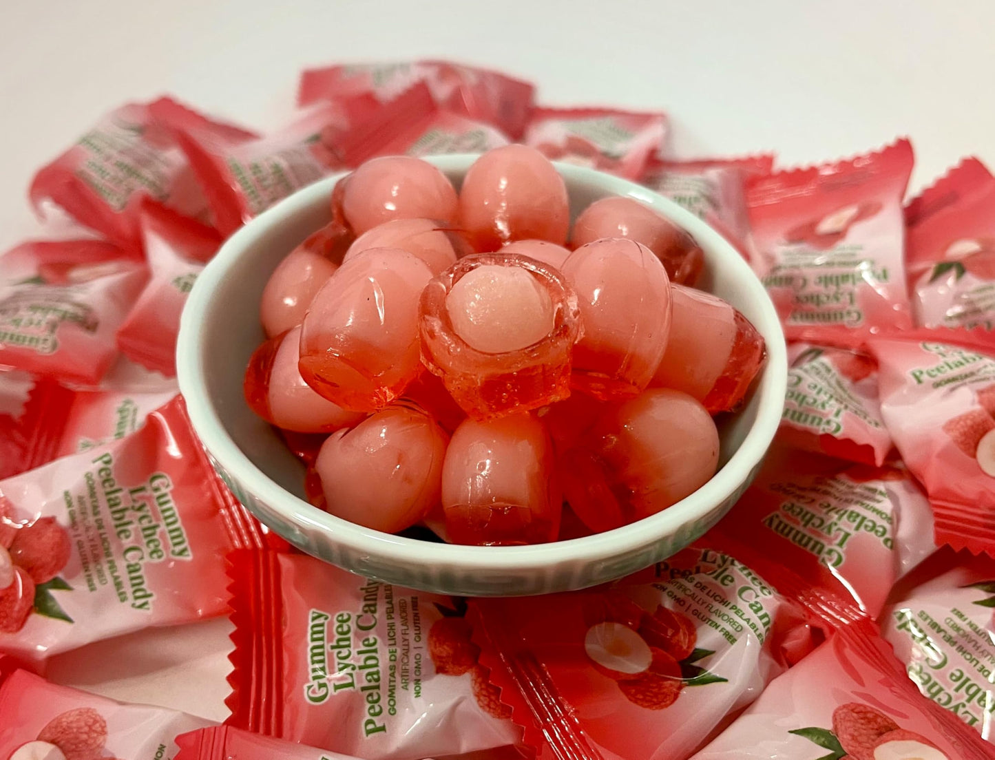 Gt Gummy Lychee Peelable Candy, 3.7 Oz, Non Gmo, Gluten Free