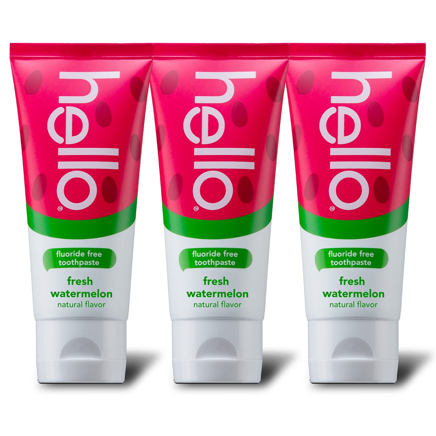 Hello Natural Watermelon Flavor Baby & Kids Fluoride Free Toothpaste, Vegan, Sls Free, Gluten Free, Safe To Swallow For Baby And