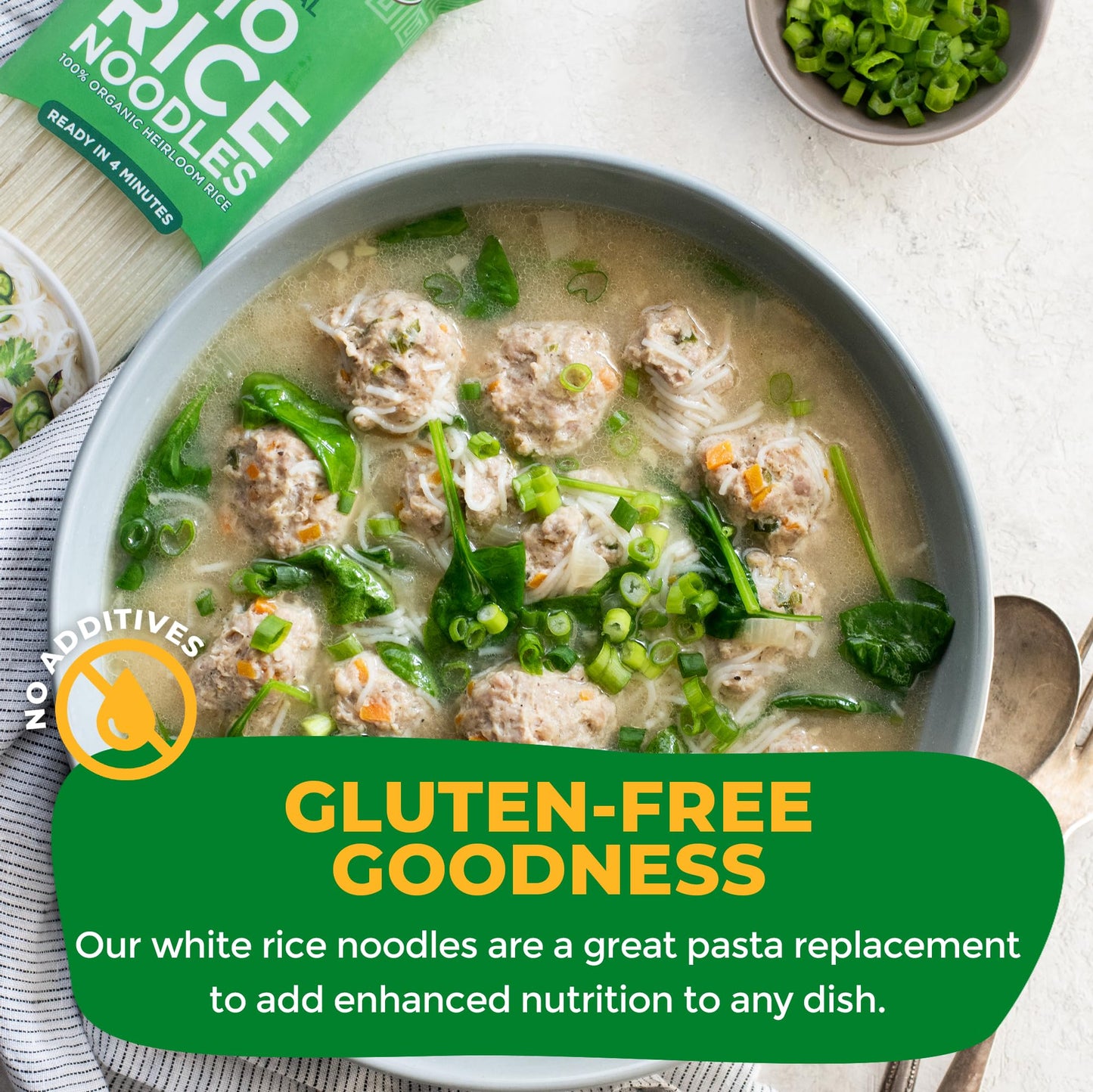 Lotus Foods Organic Traditional Pho Rice Noodles - Gluten Free Pho Noodles, Organic Rice Noodles, Vietnamese Pho Rice Noodles, G