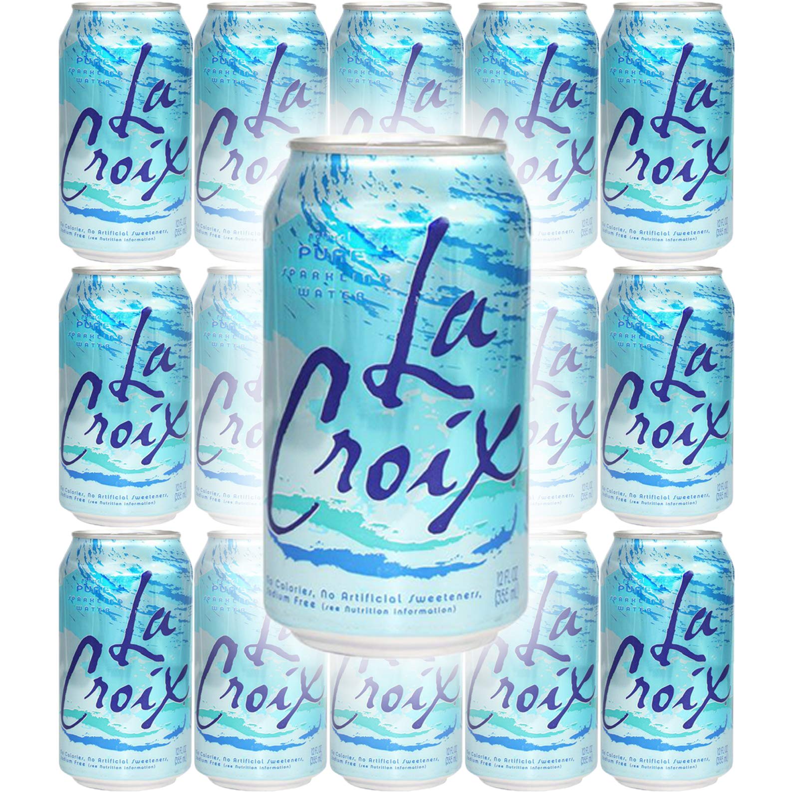La Croix Pure Naturally Essenced Flavored Sparkling Water, 12 Oz Can (Pack Of 15, Total Of 180 Oz)