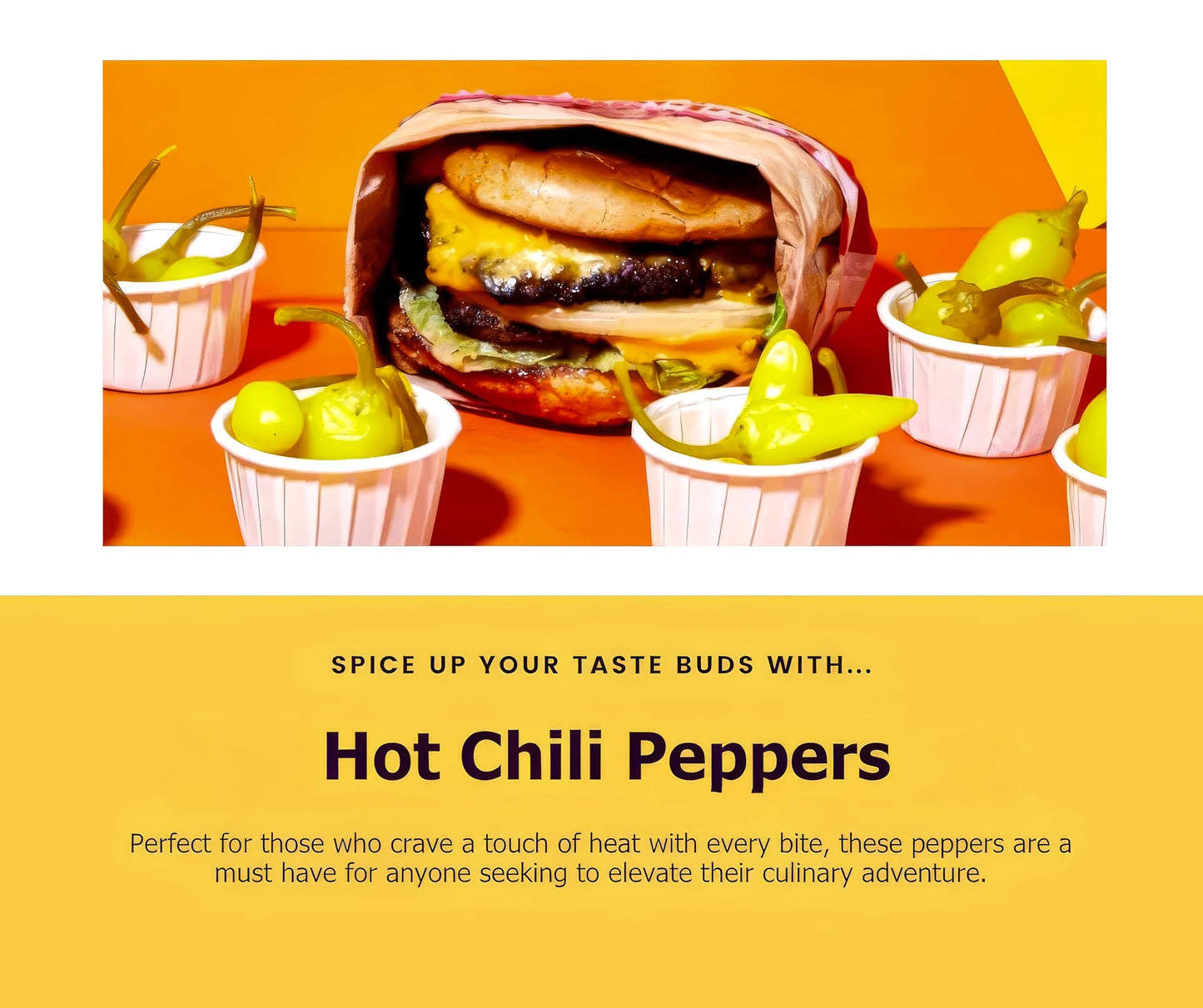 Tazah Chili Peppers 22Oz (624G) - Pickled Hot Yellow Cascabella Peppers