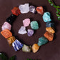 Forby 3 Lbs Bulk Rough Madagascar Stones Mix - Large 1'' Natural Raw Stones Crystal For Tumbling, Cabbing, Fountain Rocks, Decor