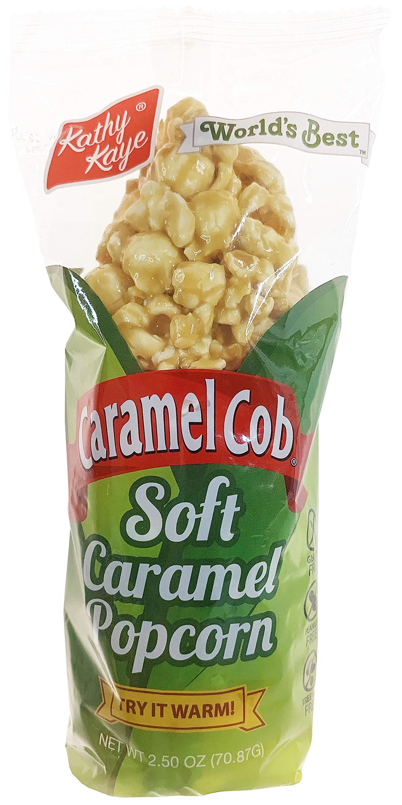 Caramel Cob Soft Caramel Popcorn - 16 Individually Wrapped 2.5 oz Bars - Gluten-Free, Peanut & Tree Nut-Free - Microwaveable for