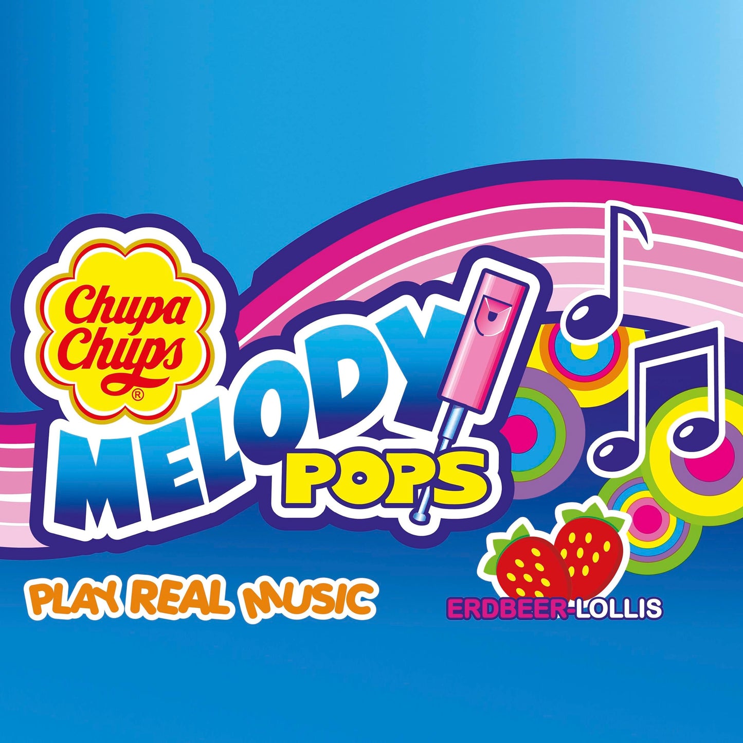 Chupa Chups' Melody Pops - Strawberry 48 Pack/720G
