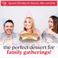 Davids COOKIES Chocolate Caramel Pecan Cheesecake, 10 Pre-sliced, 14 pcs, Creamy Dessert, Great Gift Idea