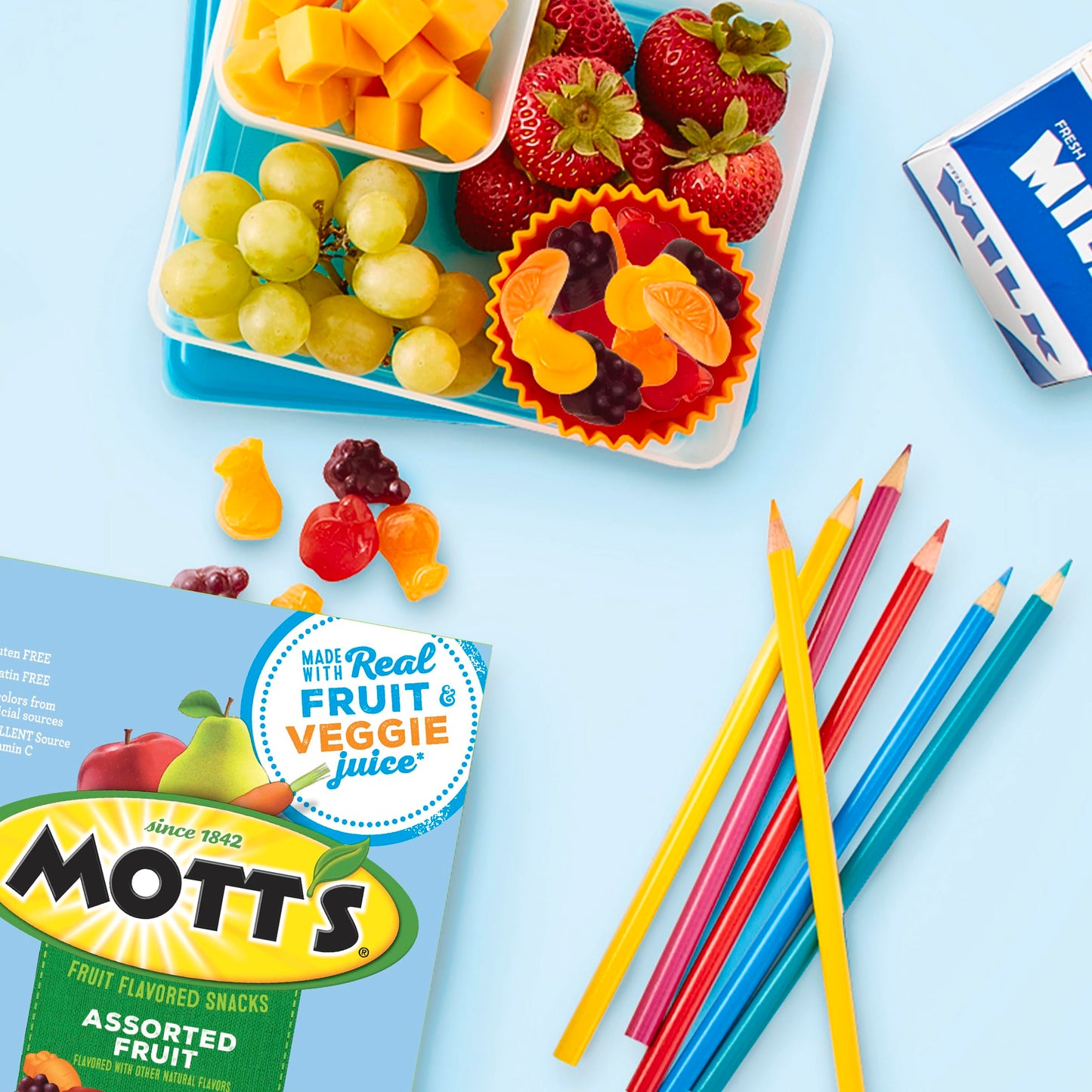 Motts Assorted Fruit Snacks, 1.6 Oz, 144 Count