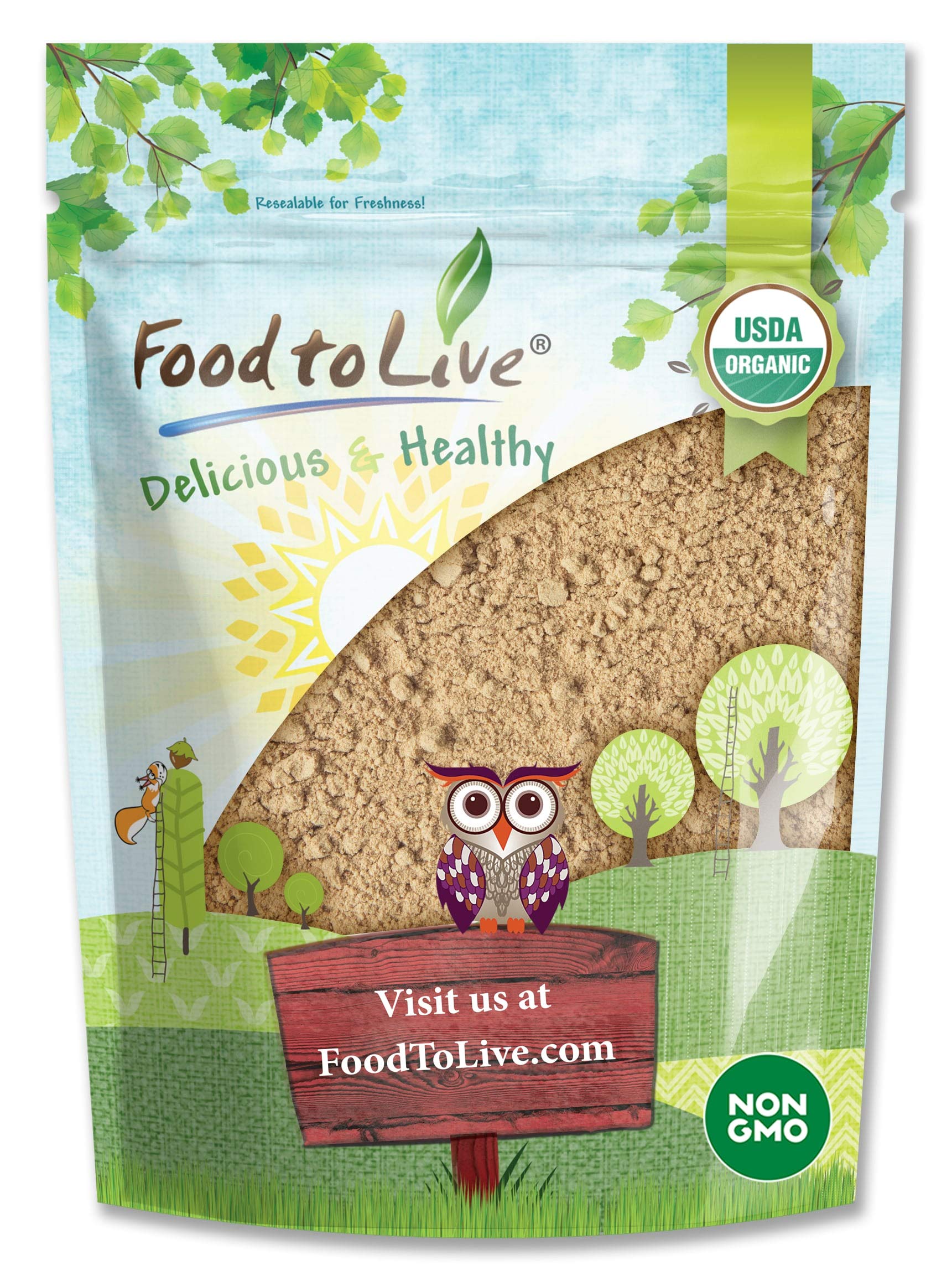Food to Live Organic Ripe Banana Powder, 8 Ounces - Non-GMO and Raw Whole Fruit Flour, Unsweetened, Unsulfured, Vegan, Kosher, B