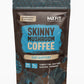 Skinny Instant Mushroom Coffee (60 Servings) Mental Focus Plus Diet Support - Turkey Tail, Maitake, Shiitake & Turmeric, Mixed W