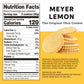 Deweys Bakery Meyer Lemon Moravian Style Cookie Thins, Bakery Fresh with Real Simple Ingredients, Low Calorie Snack, No Artific