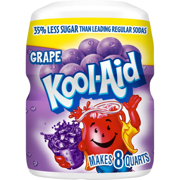 Kool-Aid Energy Blend Free Grape Sweetened Powdered Drink Mix 1 Count 19 Oz Canister