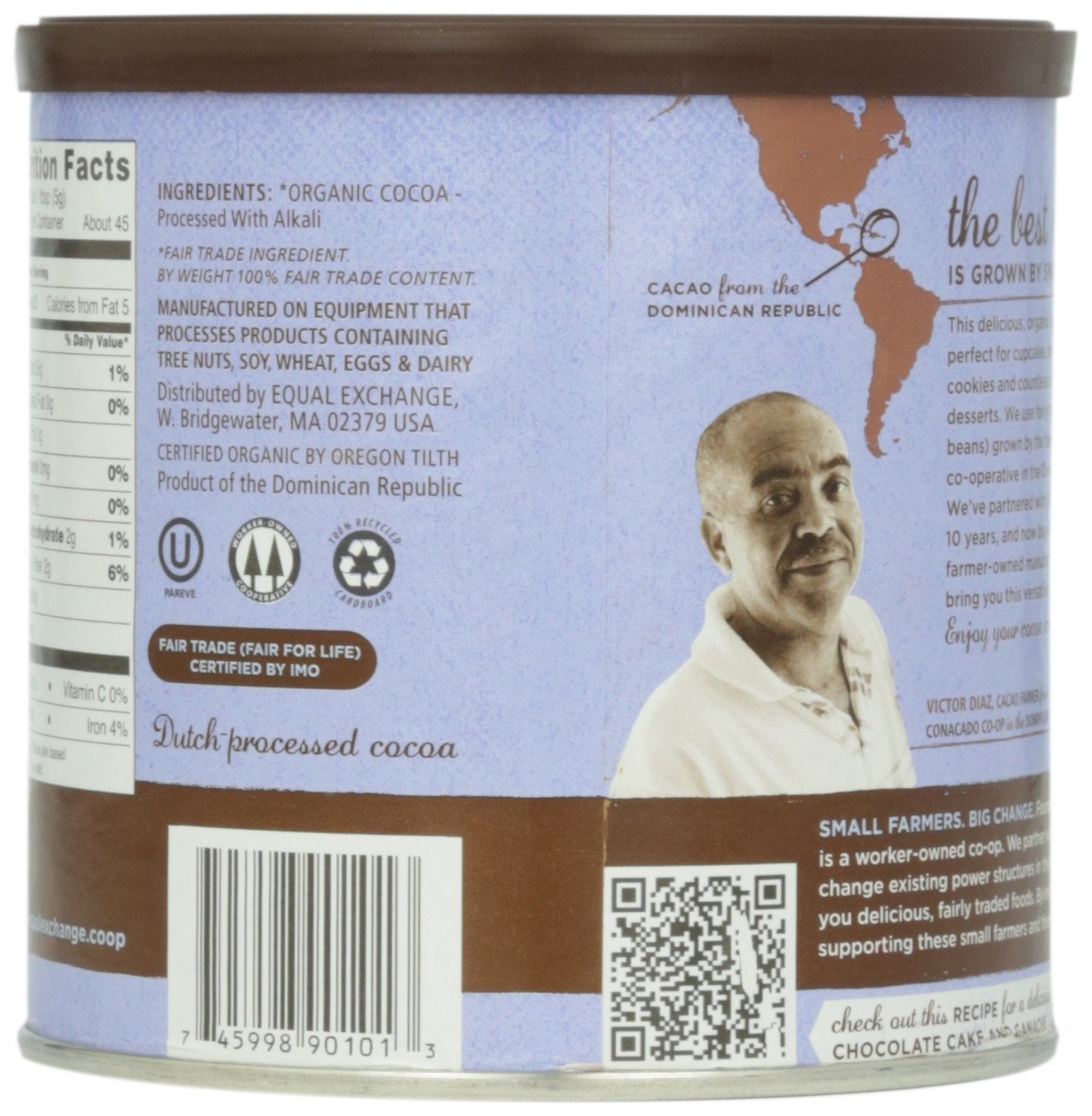 Baking Cocoa Organic 8 Ounces (Case of 6)