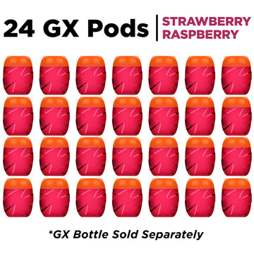 Gatorade Gx Hydration System Squeeze Bottles & Drink Pods, Strawberry Raspberry, 24ct, Plastic
