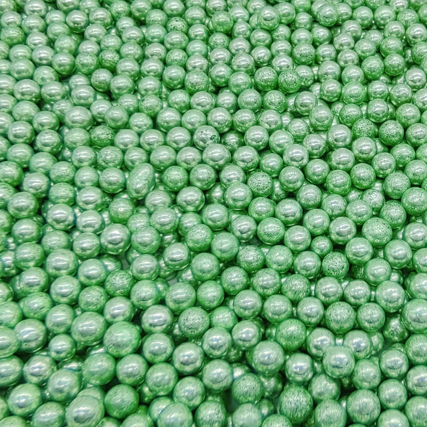 Edible Silver Green Pearl Sugar Sprinkles Candy 4Mm Mini Pearls Cake Decorations Cupcake Toppers Cookie Decorating Perfect For W
