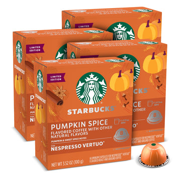Starbucks By Nespresso Vertuo, Pumpkin Spice, 32-Count Coffee Pods, Brews 7.8 Oz.