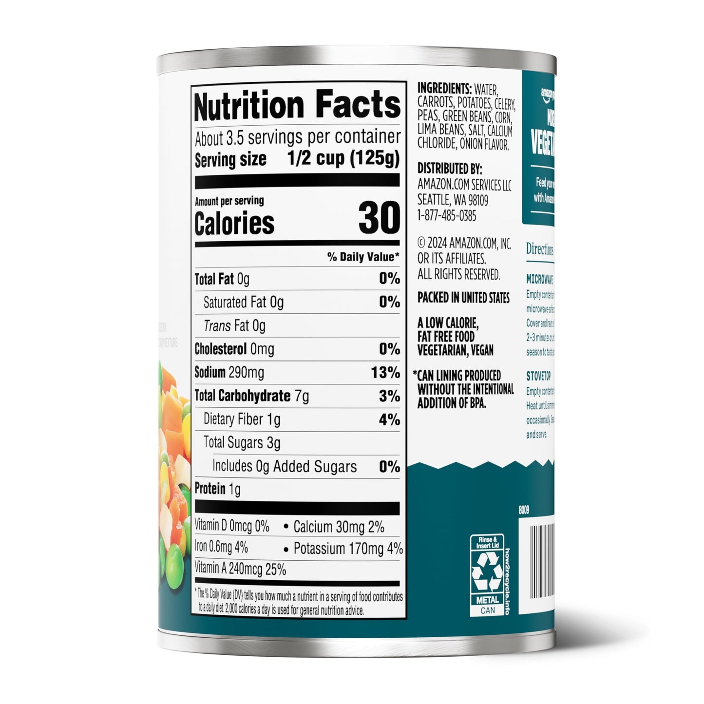 large online retailer Grocery Canned Mixed Vegetables, 15 Oz, Previously large online retailer Fresh, Packaging May Vary