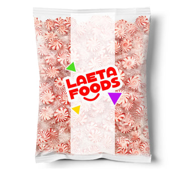 Peppermint Pinwheel Starlight Mints Hard Candy (1 Pound Bag - Approx. 90 Count)