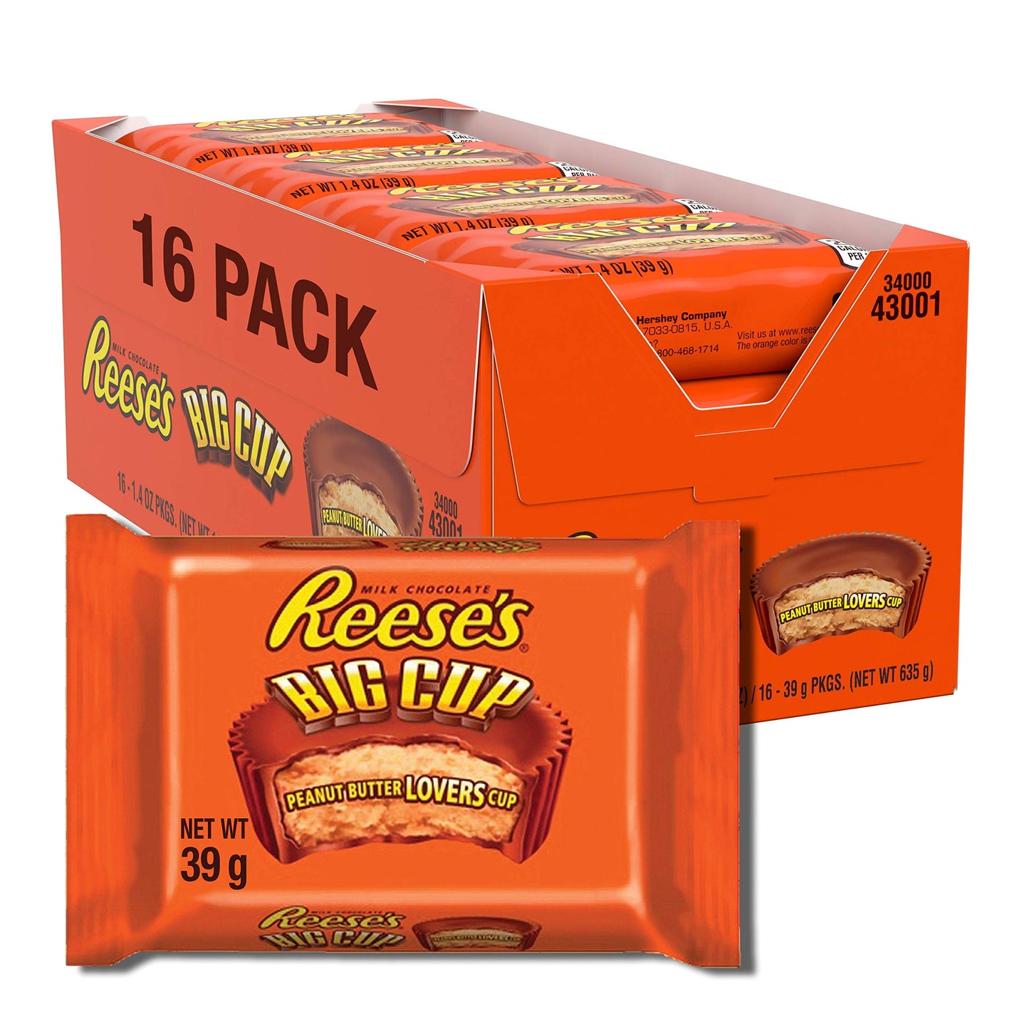 Reeses Big Cup 16 - 1.4 Oz Pkgs