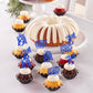 Rssta i Cupcake Toppers 24 Pack for 15th Birthday, Deep Blue Design