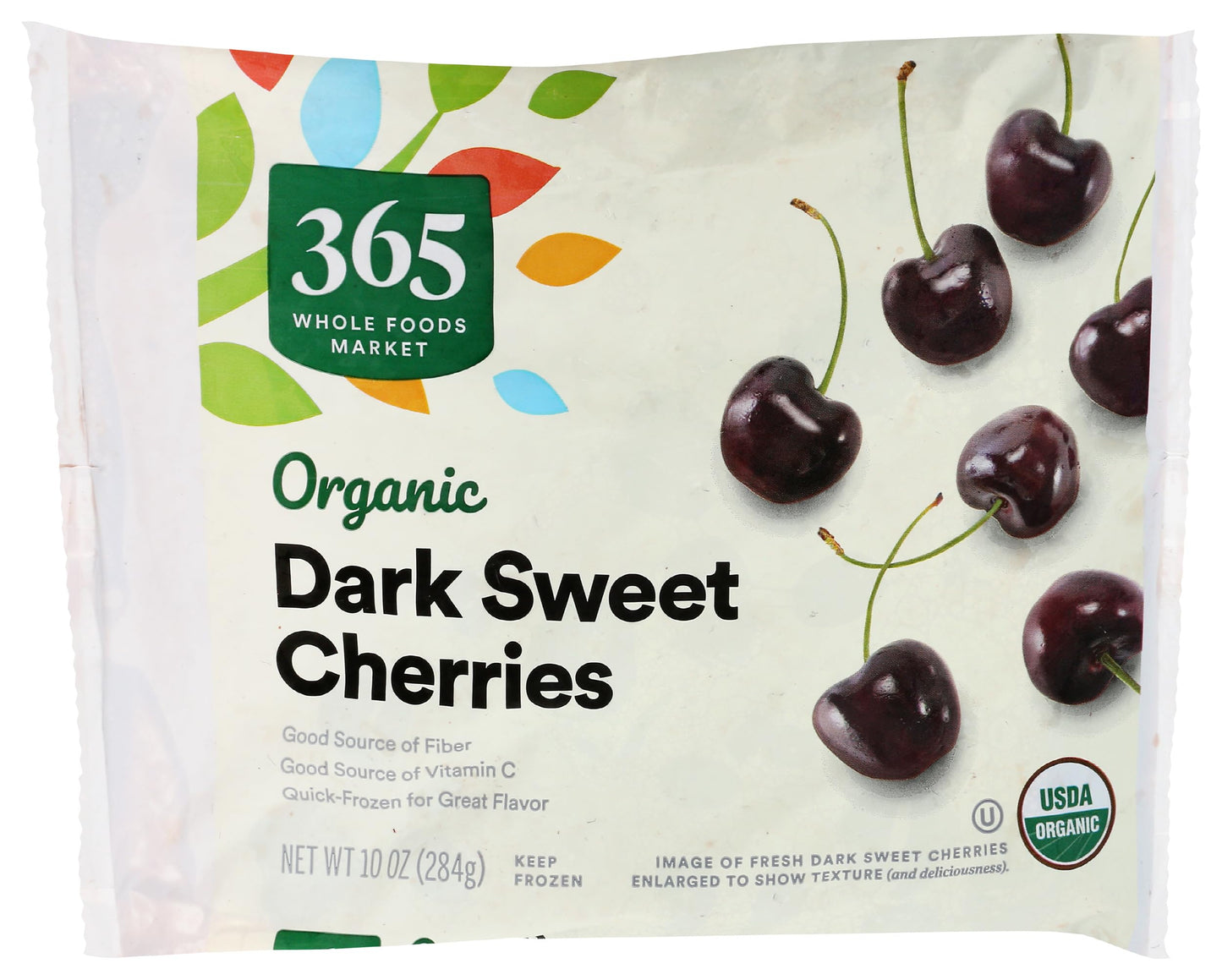 365 Everyday Value, Organic Dark Sweet Cherries, 10 oz, (Frozen)