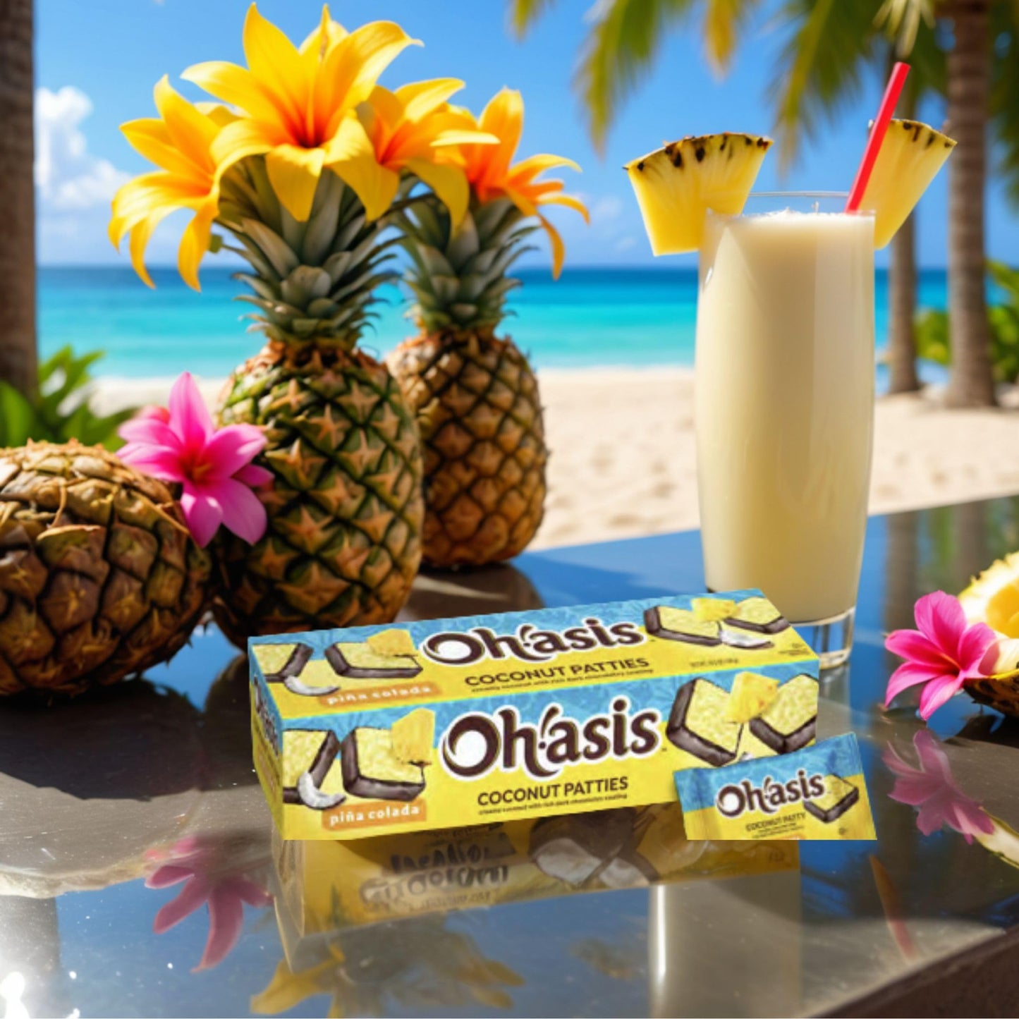 Chocolate Coconut Patties, Anastasia, Oh Asis! Key Lime Patties - Pina Colada Chocolate-Covered Coconut Treats (Pack of 2) - Per