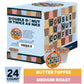 Double Donut Coffee Coffee Pods, Medium Roast, Butter Toffee Flavor, 24 Count, Compatible with Keurig K Cups