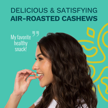 Sea Salt Cashews with Skin by Karma Nuts, Whole, Roasted, Vegan, Gluten Free, Low Net Carb, Natural, Everyday Nut Snack, 1.5 Oun