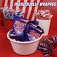 Sweetzo Red, White and Blue Candy Star Suckers - 4th of July Lollipops, Individually Wrapped, Small Size