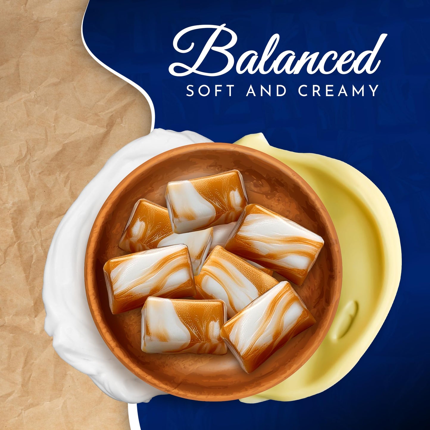 Dallas Caramel Company Marshmallow Caramel Candy - Gourmet Buttery Caramels, 8OZ, Handcrafted, Individually Wrapped