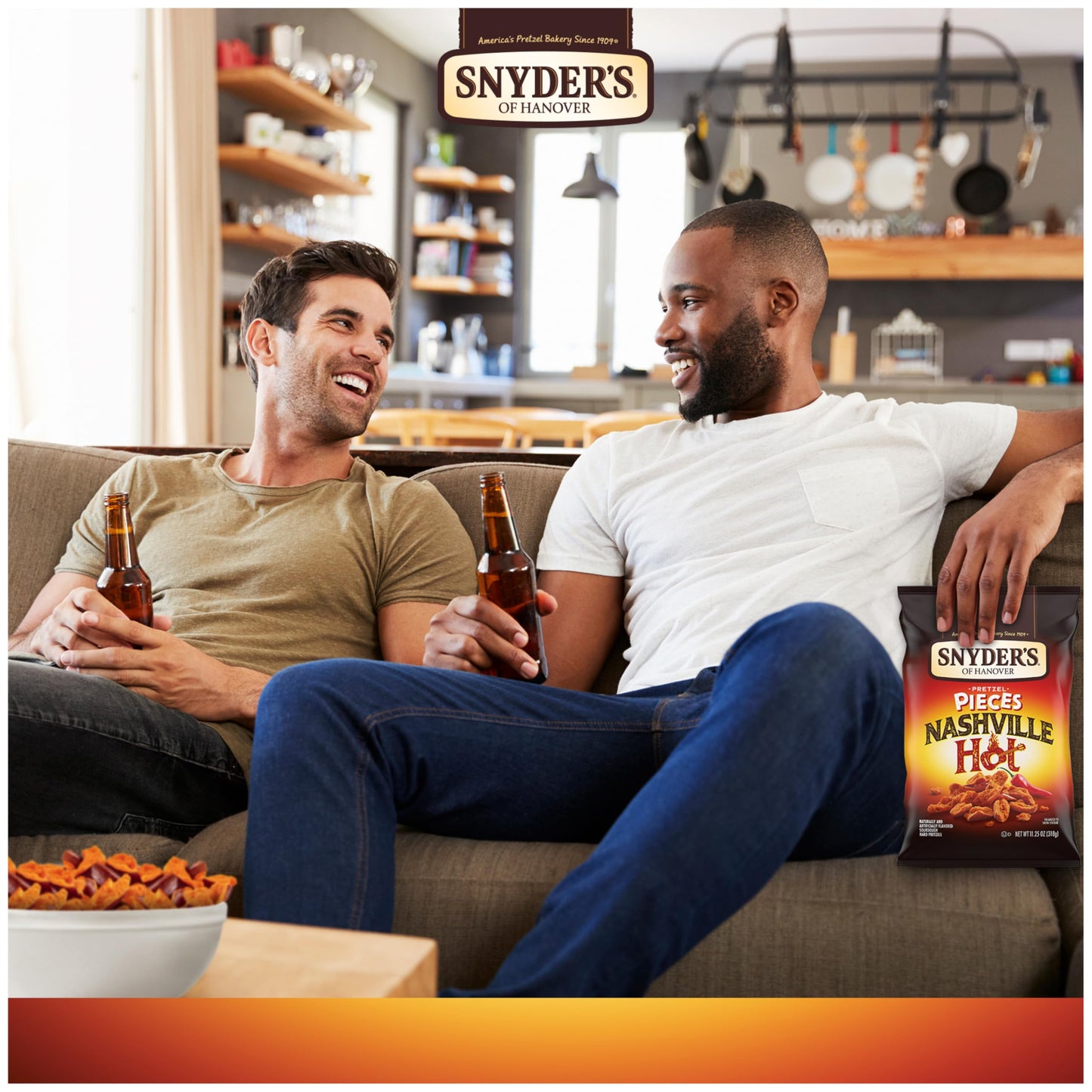 Snyders of Hanover Pretzel Pieces, Nashville Hot, 11.25 Oz (Pack of 2)