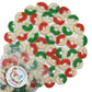 Firstchoicecandy Gummi Rings Gummy Candy (Christmas Mix, Red Green White, 2.5 Pound (Pack Of 1))