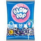Charms Blow Pop Single Flavor Bag - Blue Raspberry Flavored Lollipops With A Bubble Gum Center - Individually Wrapped Hard Candy
